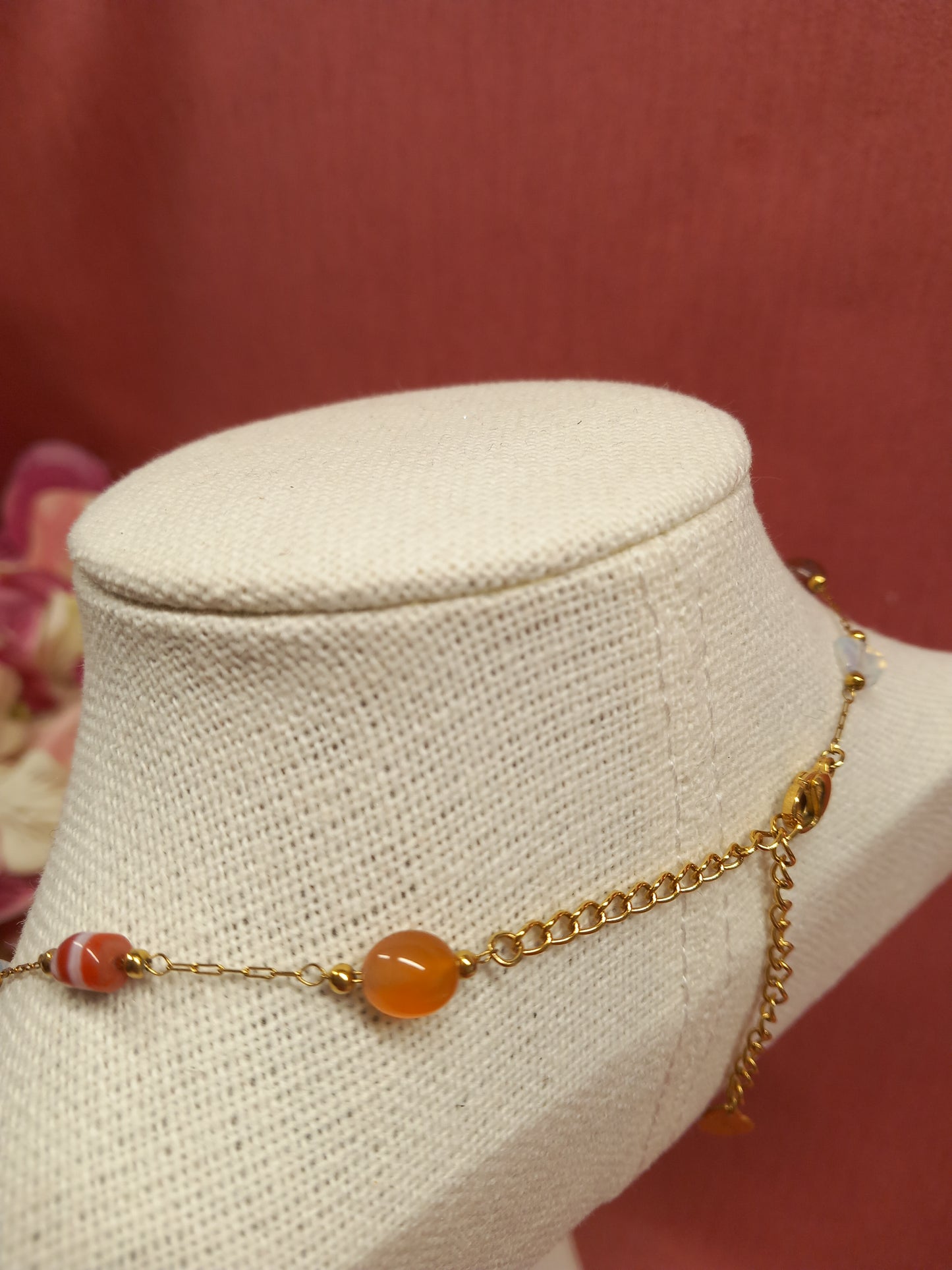 Sublime Collar de Piedras Naturales auténticas