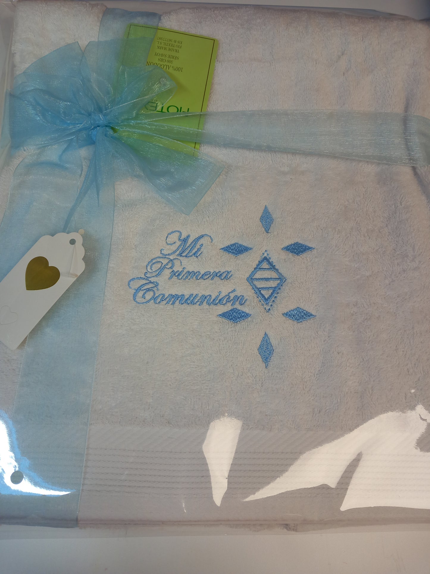Toallas blancas para Primera Comuníon 500gr