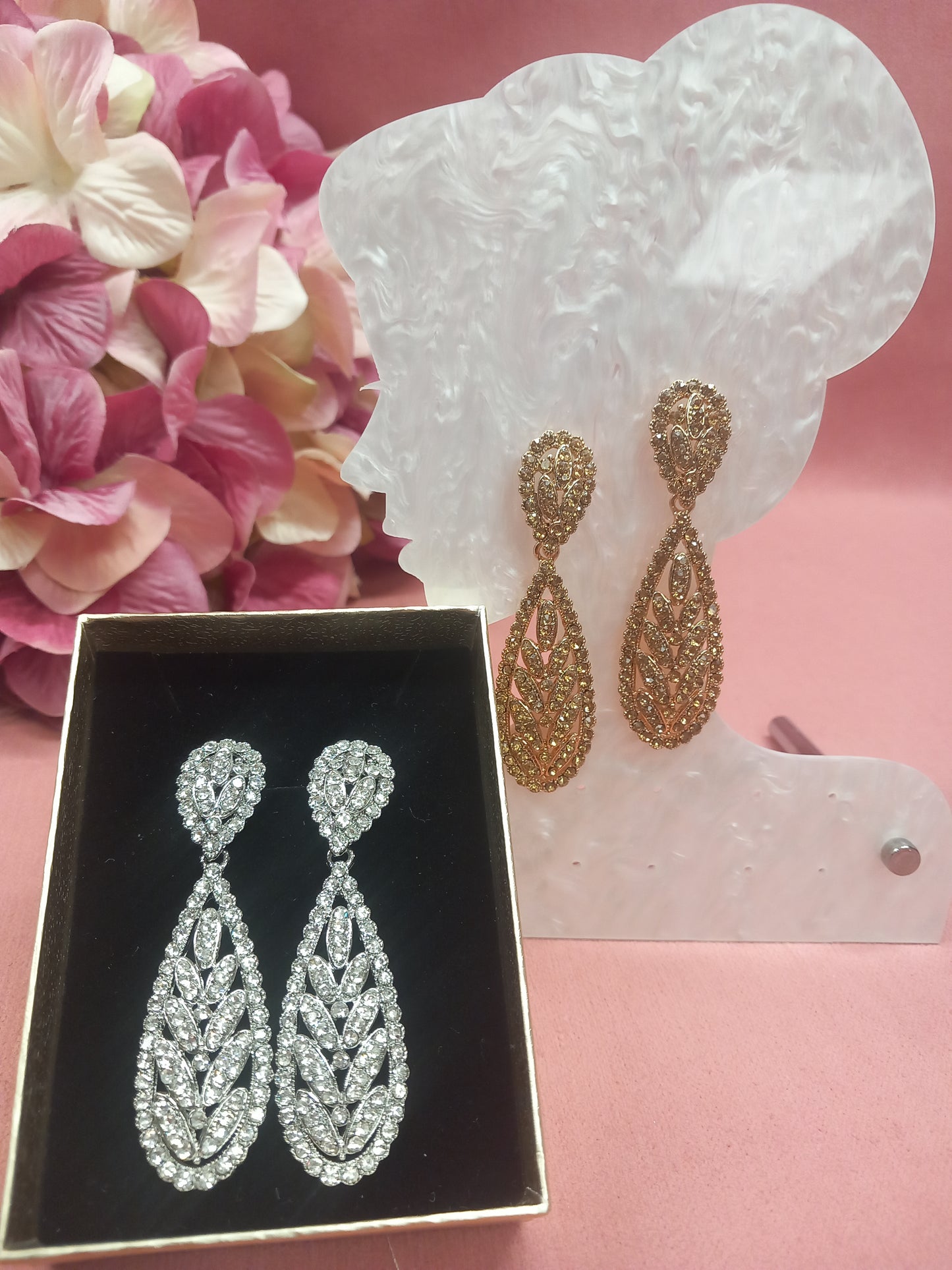 Pendientes brillantes estilo victoriano.Envío Gratis.