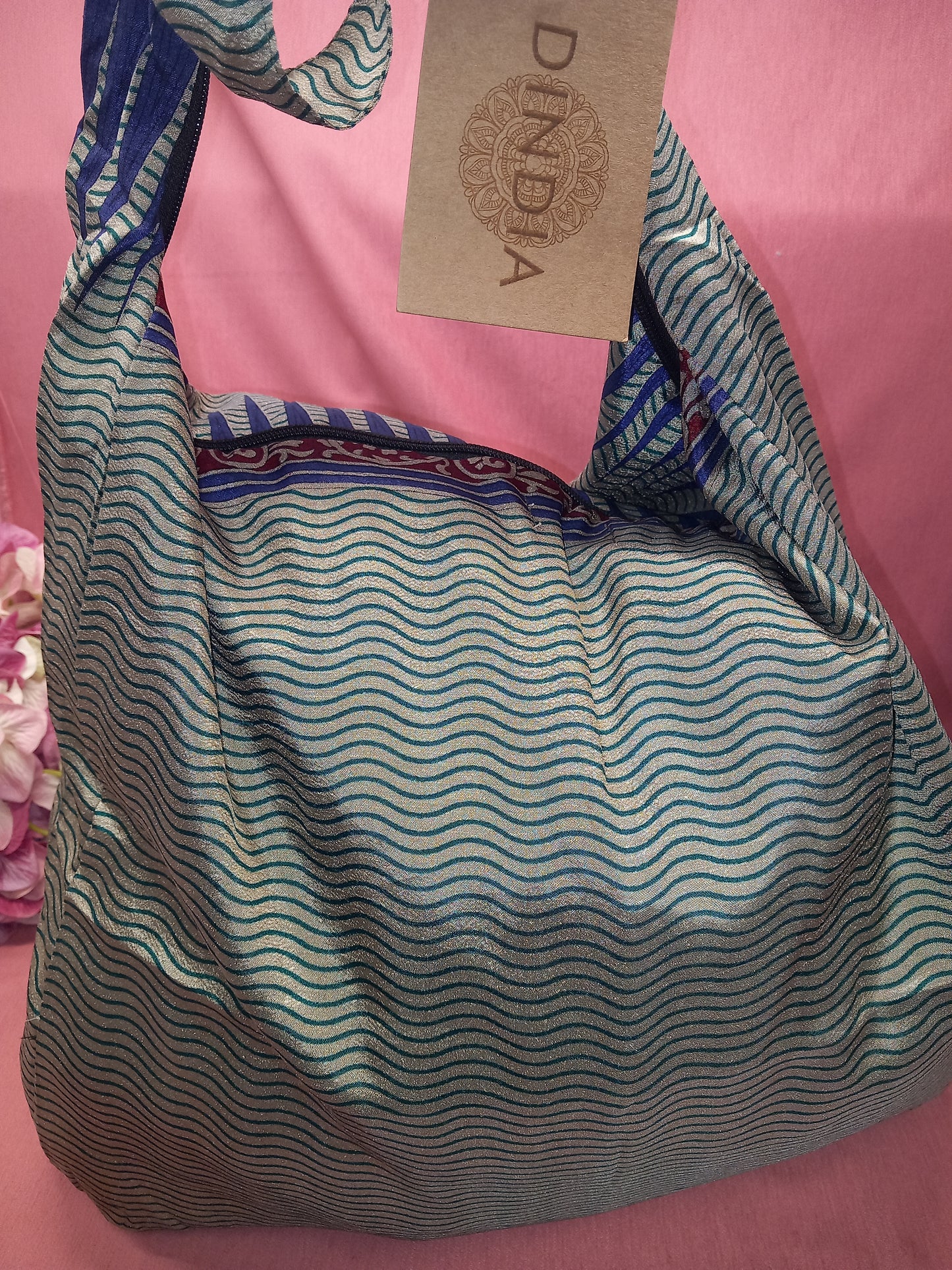 Bolso india de escapada, fin de semana,playa,montaña, gimansio...Con cremallera.Envío Gratis.Modelo Jaipur.