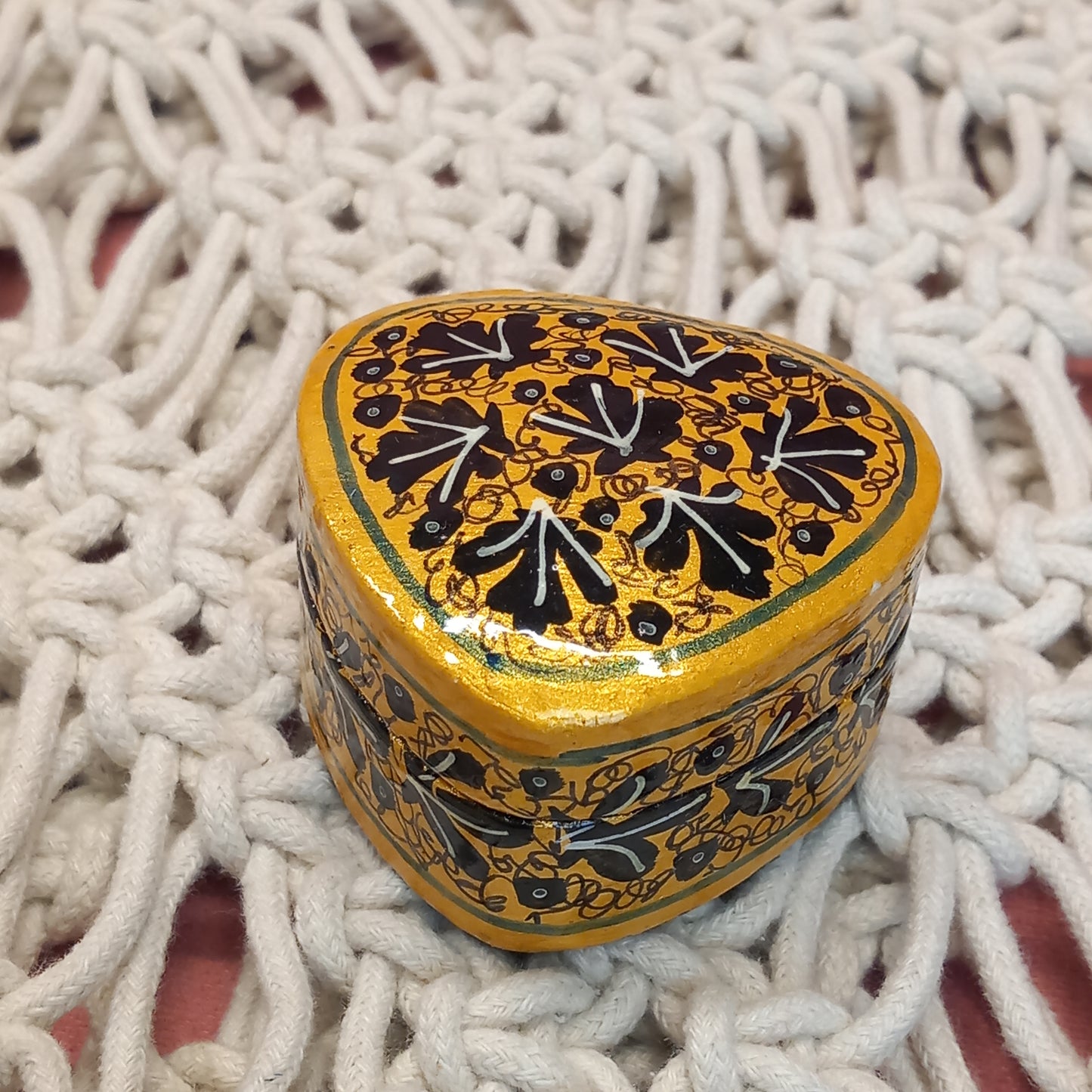 Cajitas Suruc Joyero XS corazón. Artesanía India.Complemento de bisuteria a precios bajos.Envío Gratis.