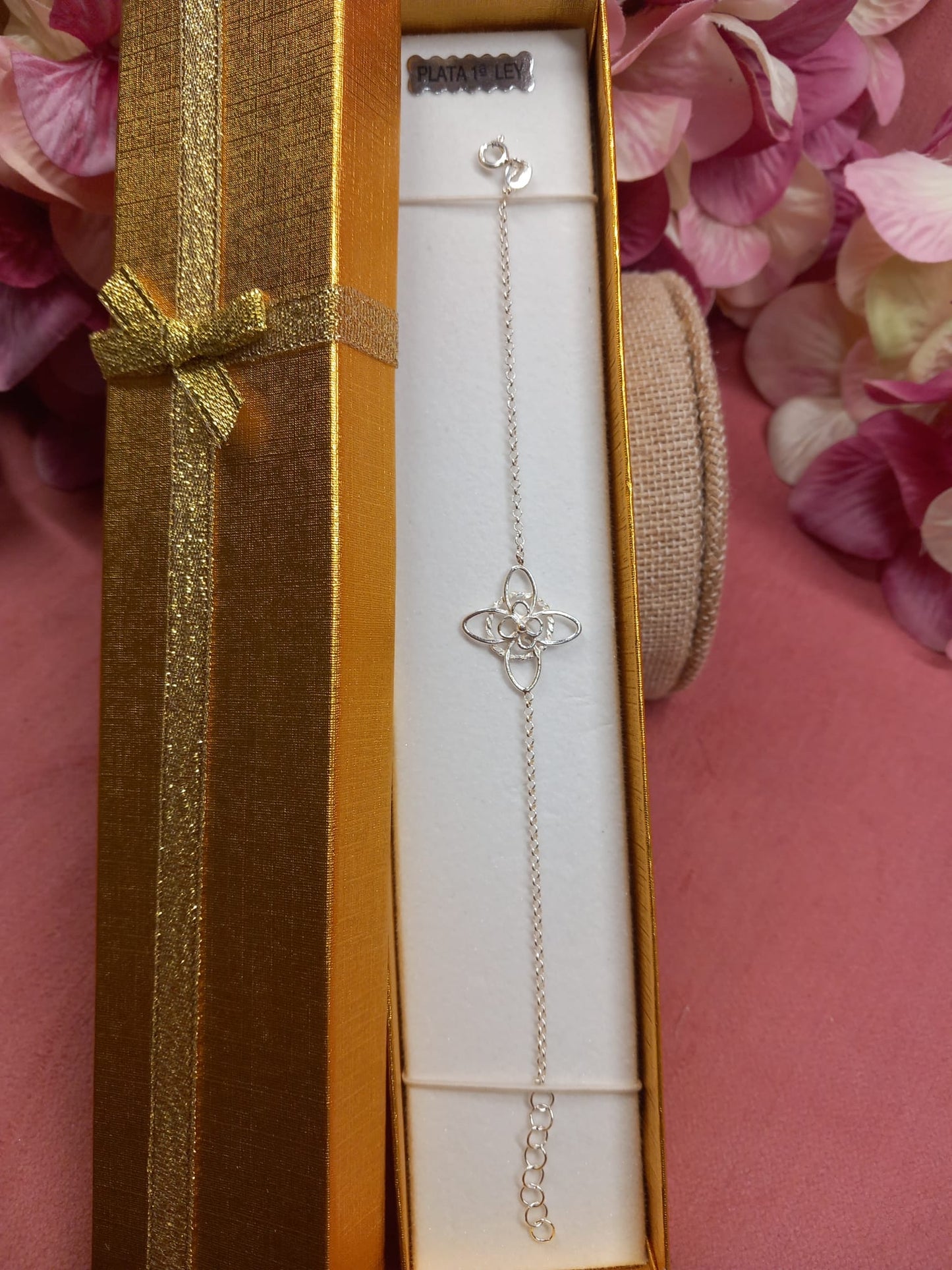 Sterling silver witch knot bracelet, silver bracelet, charm.