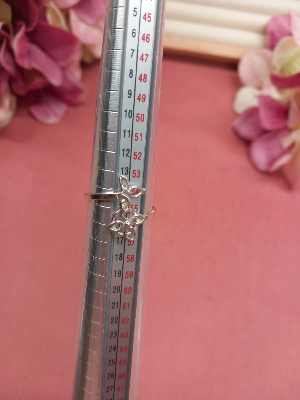 Witches knot silver ring