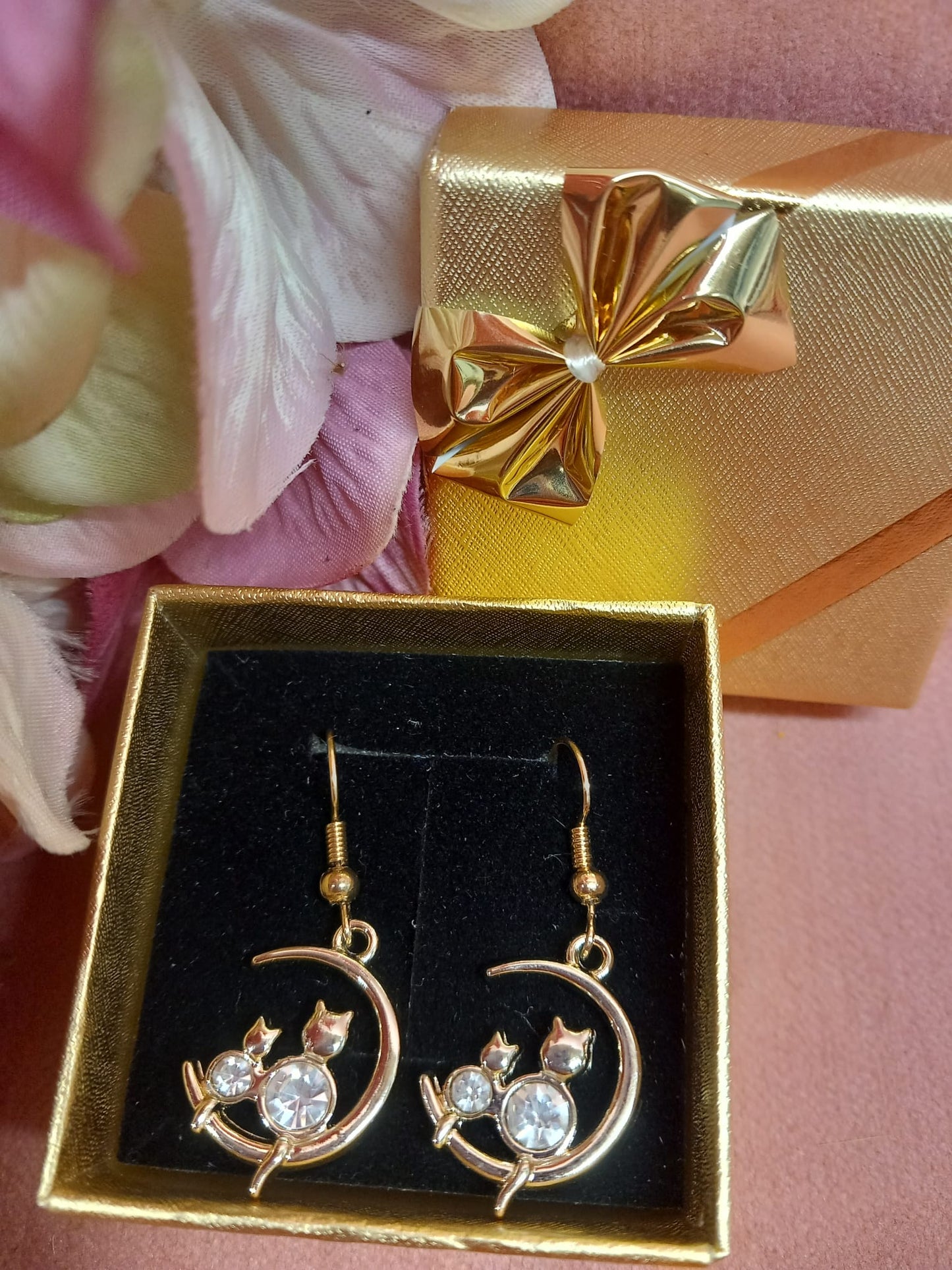 Dulces Pendientes lindos gatitos Siempre Juntos