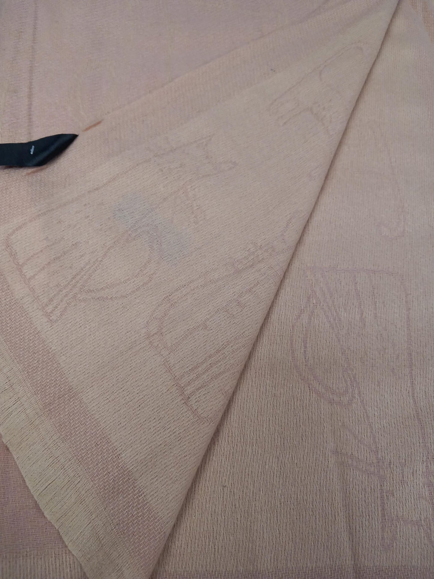 Discreet reversible scarf in cashmere feeling with soft cat print