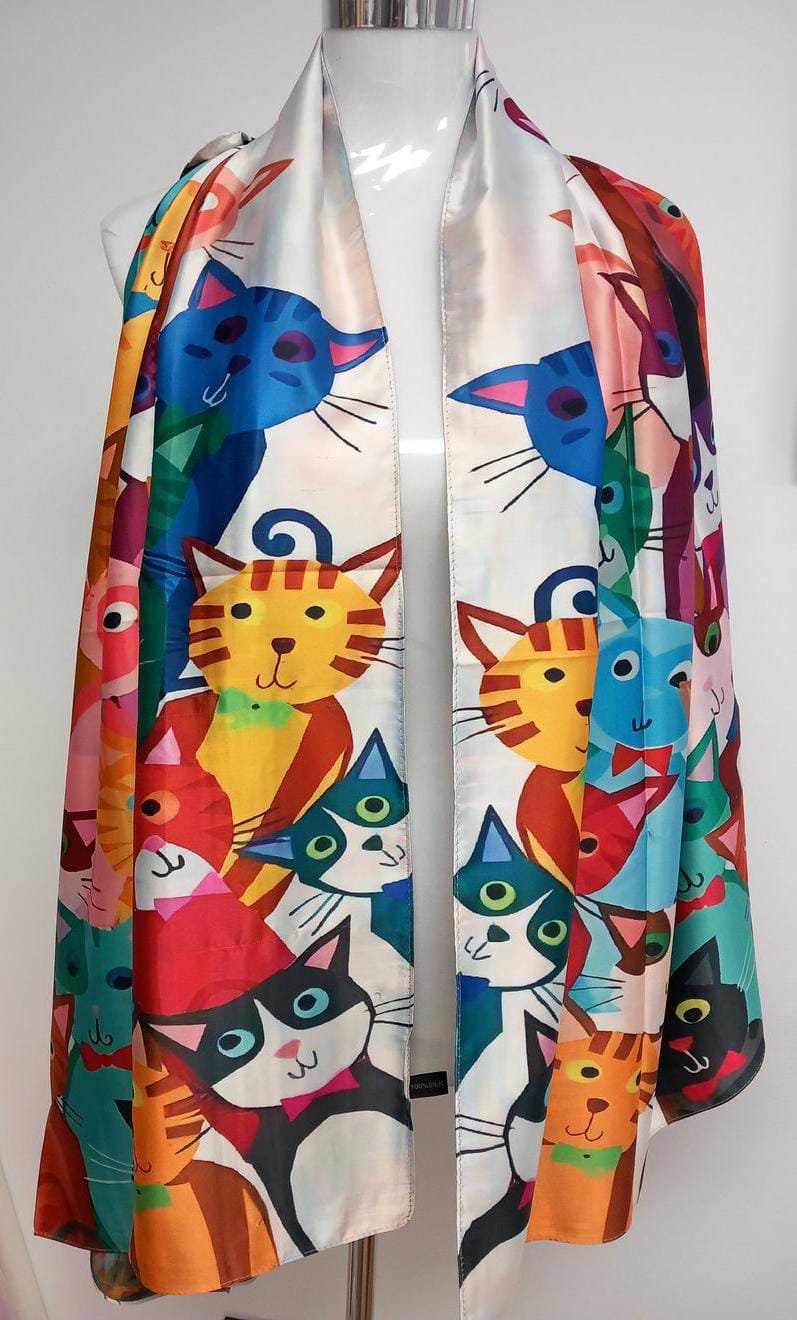 Pasmina reversible seda 100%seda