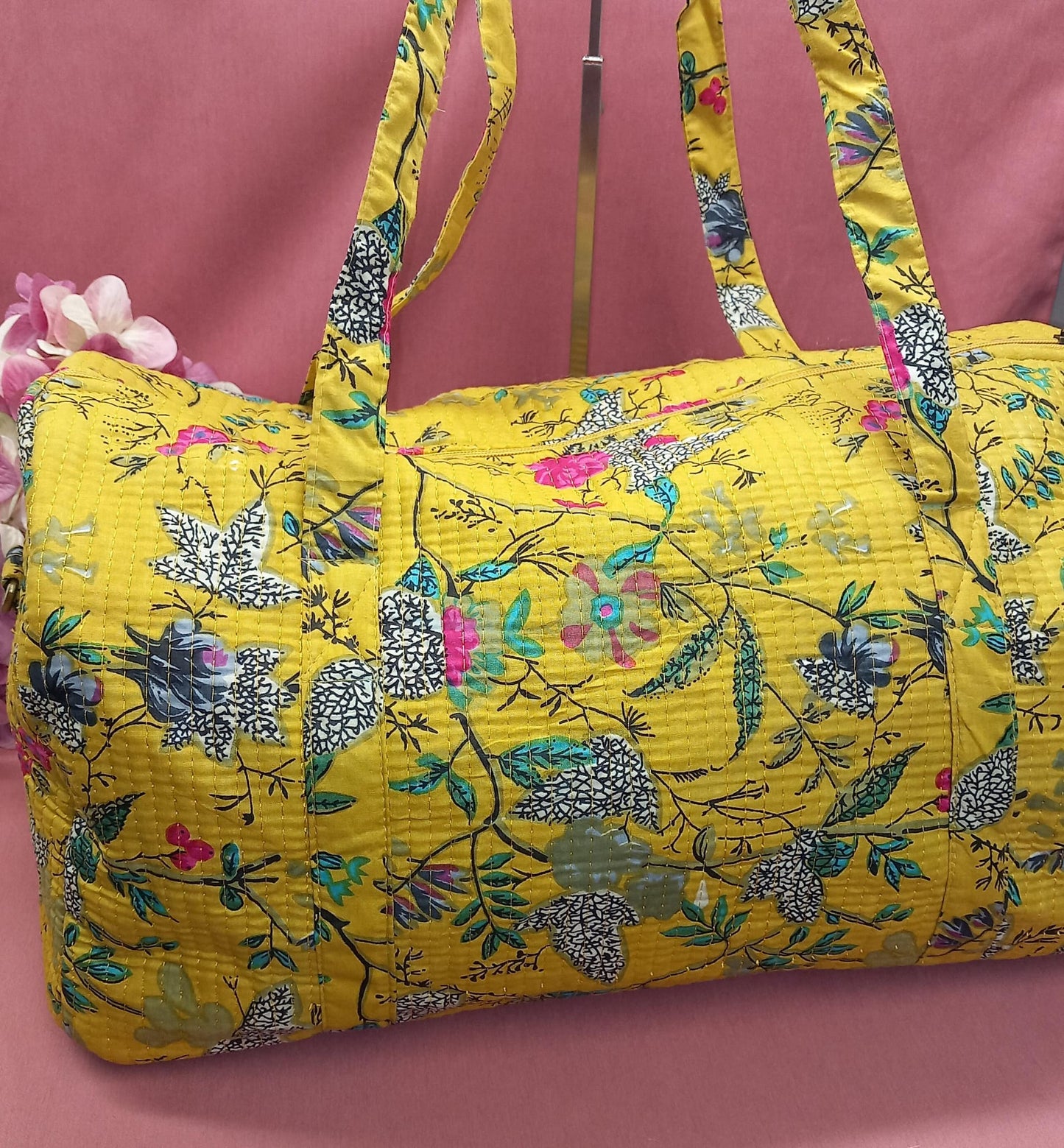 Bolsa de algodón indio para escapadas pendientes o gym