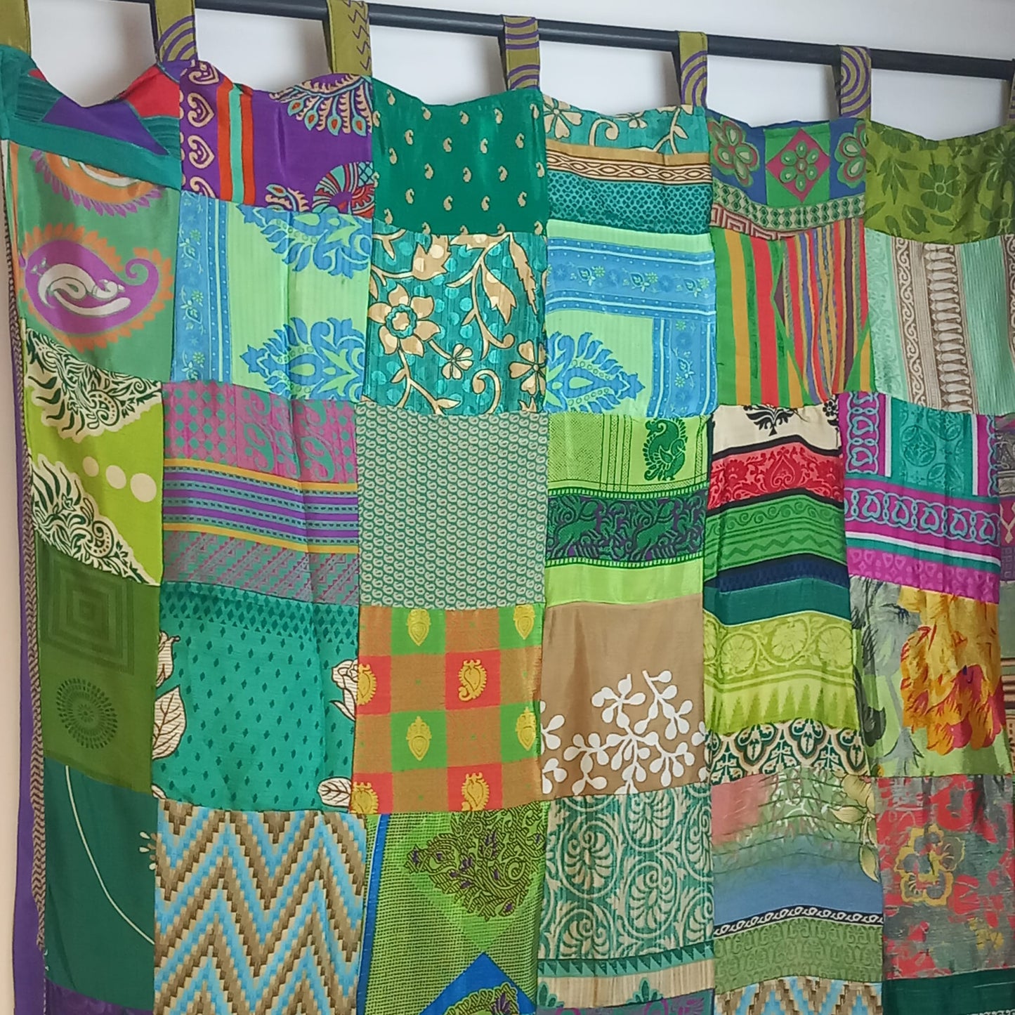 Cortina Bohemia Multicolor A DOBLE CARA.Envío Gratis y precio sin competencia. Modelo MASALA