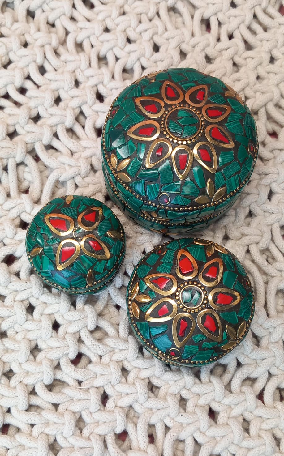 SET DE 3 CAJAS JOYERO INDIA MÁGICA.ENVÍO GRATIS.EL PRECIO ES POR EL SET DE LAS 3.