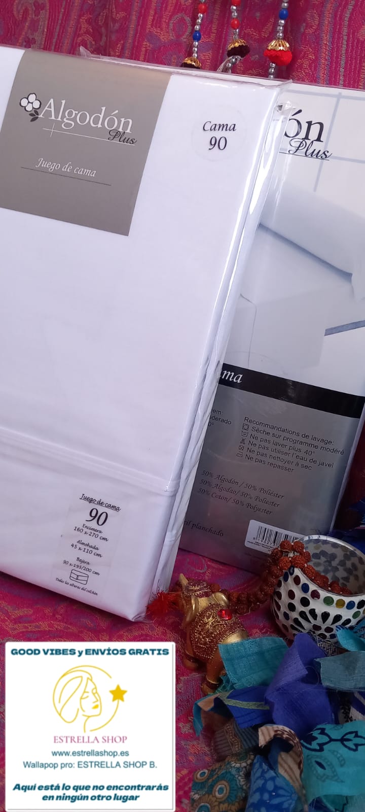 JUEGO DE SÁBANAS/SET DE CUBRECAMA 90 O 105 BLANCA LISA (3 PIEZAS)ENVÍO GRATIS SIN PEDIDO MÍNMO.