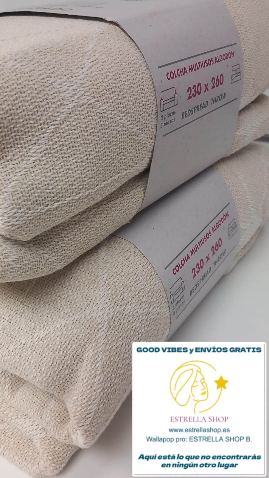 JARAPA MULTIUSOS 230X260 ALGODÓN 100X100 ES UN PRODUCTO ECOLÓGICO Y ARTESANAL.ENVÍO GRATIS SIN PEDIDO MÍNIMO.