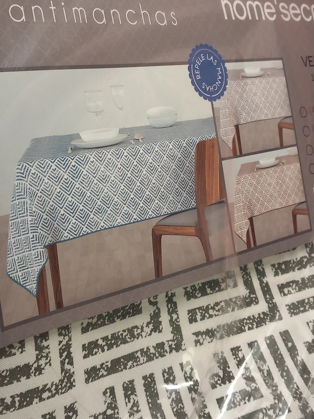 MANTEL ANTIMANCHAS A ELEGIR ENTRE 3 COLORES PARA MESA REDONDA,ENVÍO GRATIS.