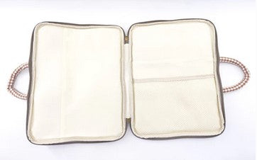 Funda ordenador vichy de algodón negro,envío gratis,14,50€ precio sin competencia.Laptop con asa acolchado.