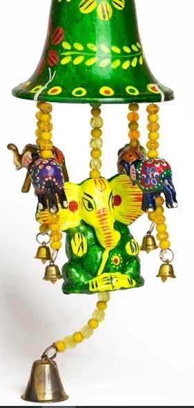 COLGADOR MÓVIL GANESHA Y ELEFANTES ARTESANÍA INDIA HECHO A MANO Y CON ALMA. ENVÍO GRATIS