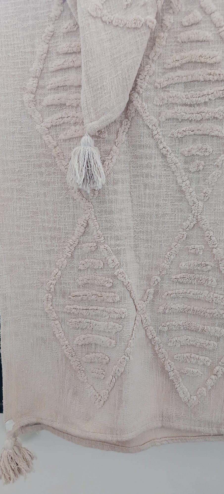 Jarapa Mostaza Plaid de Algodón con borlas en las esquinas.Siempre Precios Bajos y Categoría.Envío Gratis.