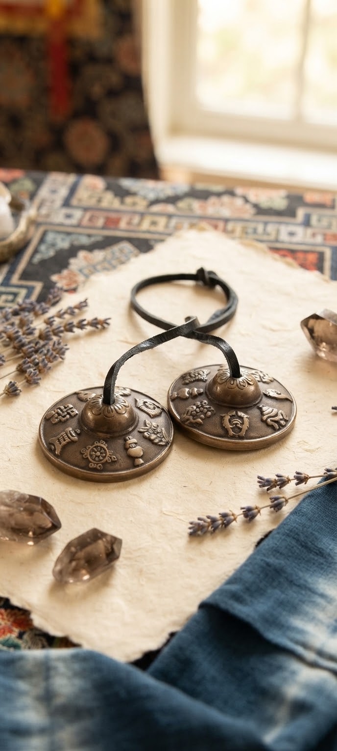 Tingsha crótalos budistas tibetanos 6.8cm y peso de 230gramos.Envío gratis sin pedido mínimo.