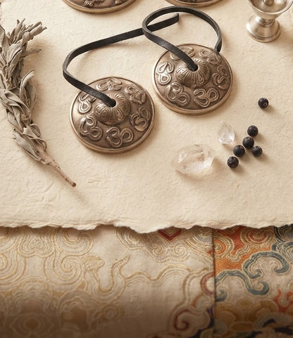 Tingsha de bronce con excelente vibración para meditación y relajación.Crótalos o címbalos budistas tibetanos.Envío gratis sin pedido mínimo.