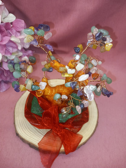 Árbol de minerales Feng Shui decorativo.7 chakras. Envío Gratis.Precio sin competencia.