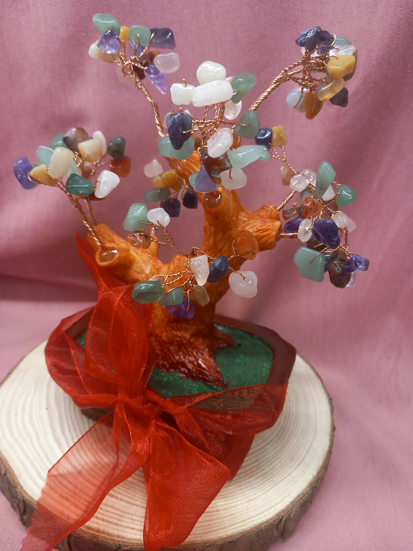 Árbol de minerales Feng Shui decorativo.7 chakras. Envío Gratis.Precio sin competencia.