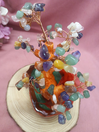 Árbol de minerales Feng Shui decorativo.7 chakras. Envío Gratis.Precio sin competencia.