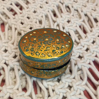 Cajitas Suruc Joyero XS ovalada. Artesanía India.Complemento de bisuteria a precios bajos.Envío Gratis.