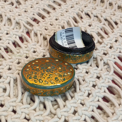 Cajitas Suruc Joyero XS ovalada. Artesanía India.Complemento de bisuteria a precios bajos.Envío Gratis.