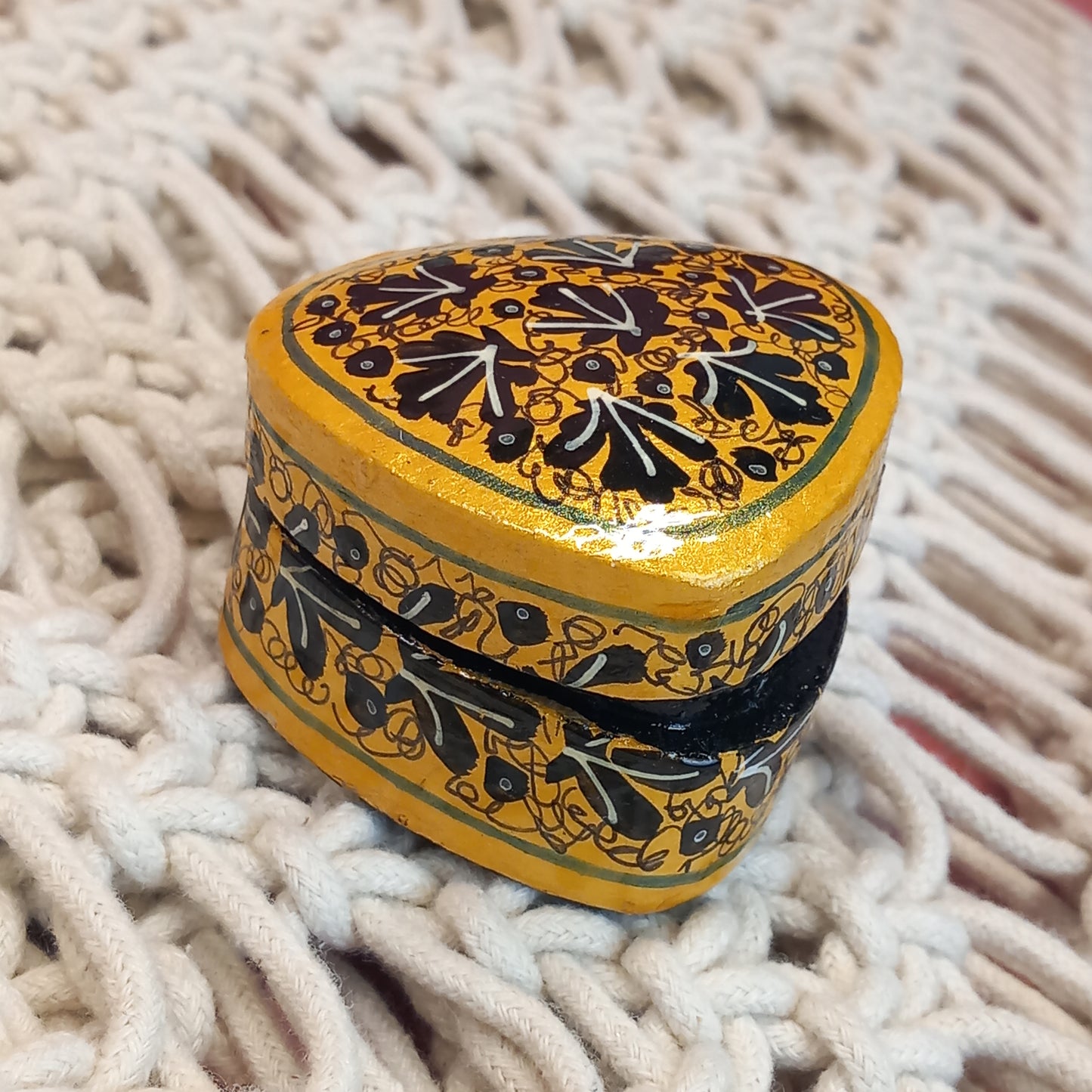 Cajitas Suruc Joyero XS corazón. Artesanía India.Complemento de bisuteria a precios bajos.Envío Gratis.