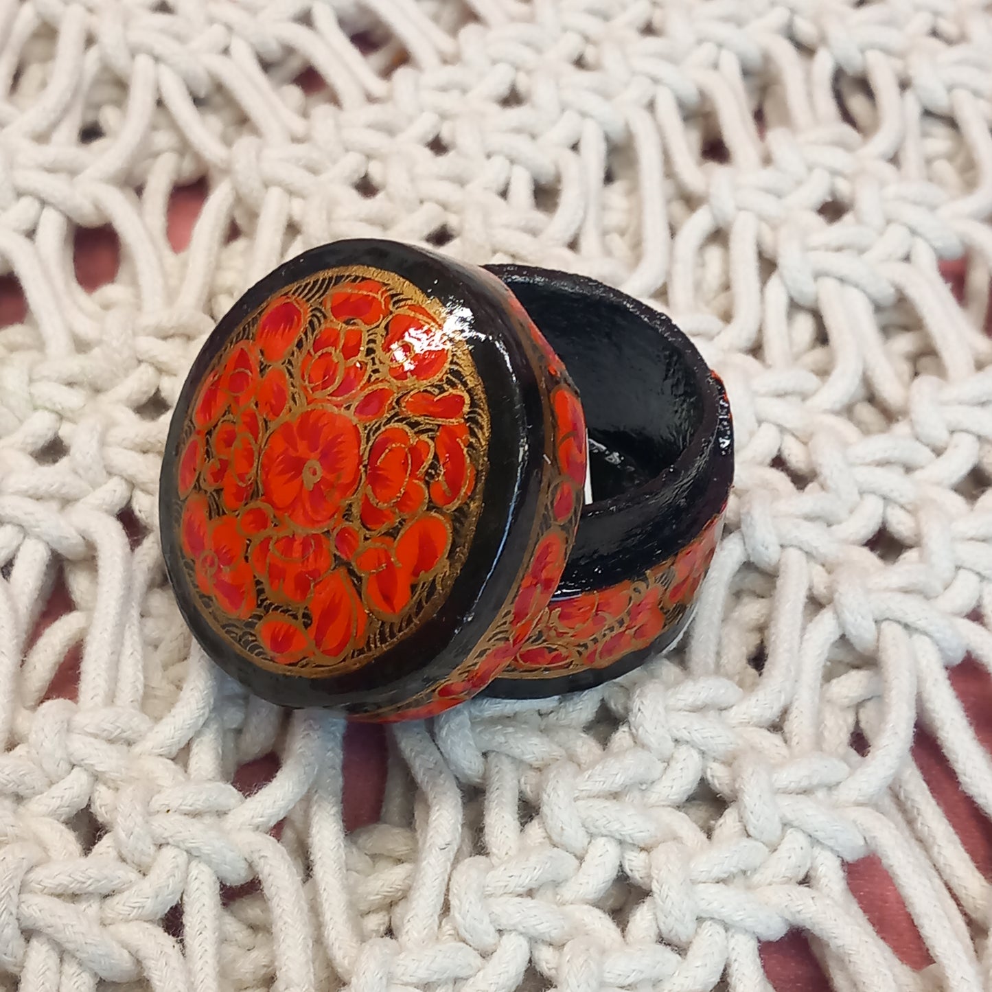 Cajitas Suruc Joyero XS redonda. Artesanía India.Complemento de bisuteria a precios bajos.Envío Gratis.