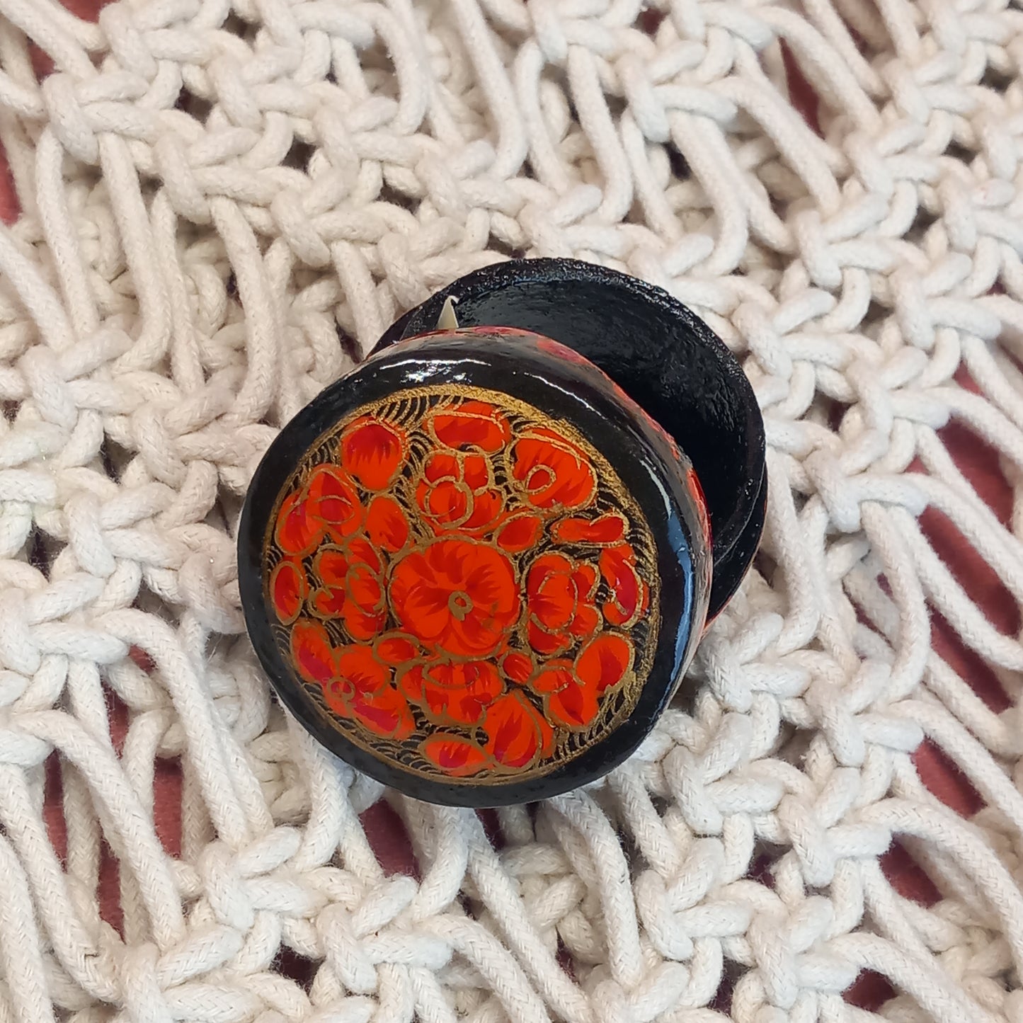 Cajitas Suruc Joyero XS redonda. Artesanía India.Complemento de bisuteria a precios bajos.Envío Gratis.