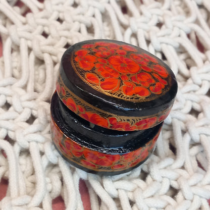 Cajitas Suruc Joyero XS redonda. Artesanía India.Complemento de bisuteria a precios bajos.Envío Gratis.