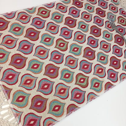 Juego de 2 manteles individuales dhurries print. Envío gratis y modelo amuleto.