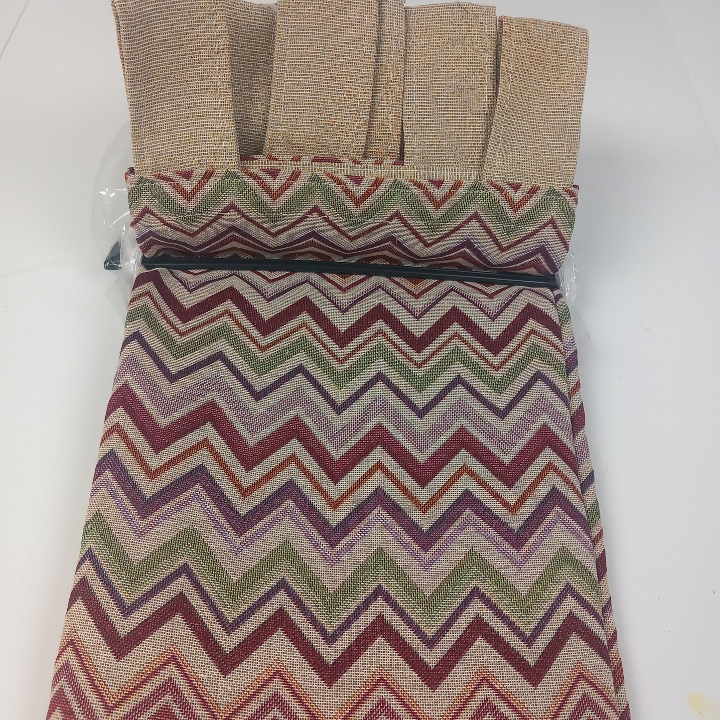 CORTINAS YA CONFECCIONADAS MODELO ZIG ZAG ROJO,ENVÍO GRATIS Y MUCHOS MÁS MODELOS DISPONIBLES