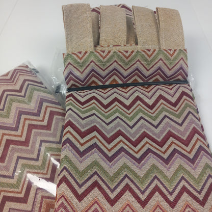 CORTINAS YA CONFECCIONADAS MODELO ZIG ZAG ROJO,ENVÍO GRATIS Y MUCHOS MÁS MODELOS DISPONIBLES