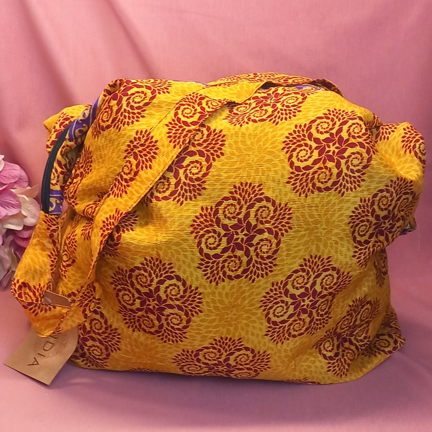 Bolso india de escapada, fin de semana,playa,montaña, gimansio...Con cremallera.Envío Gratis.Modelo Mandala