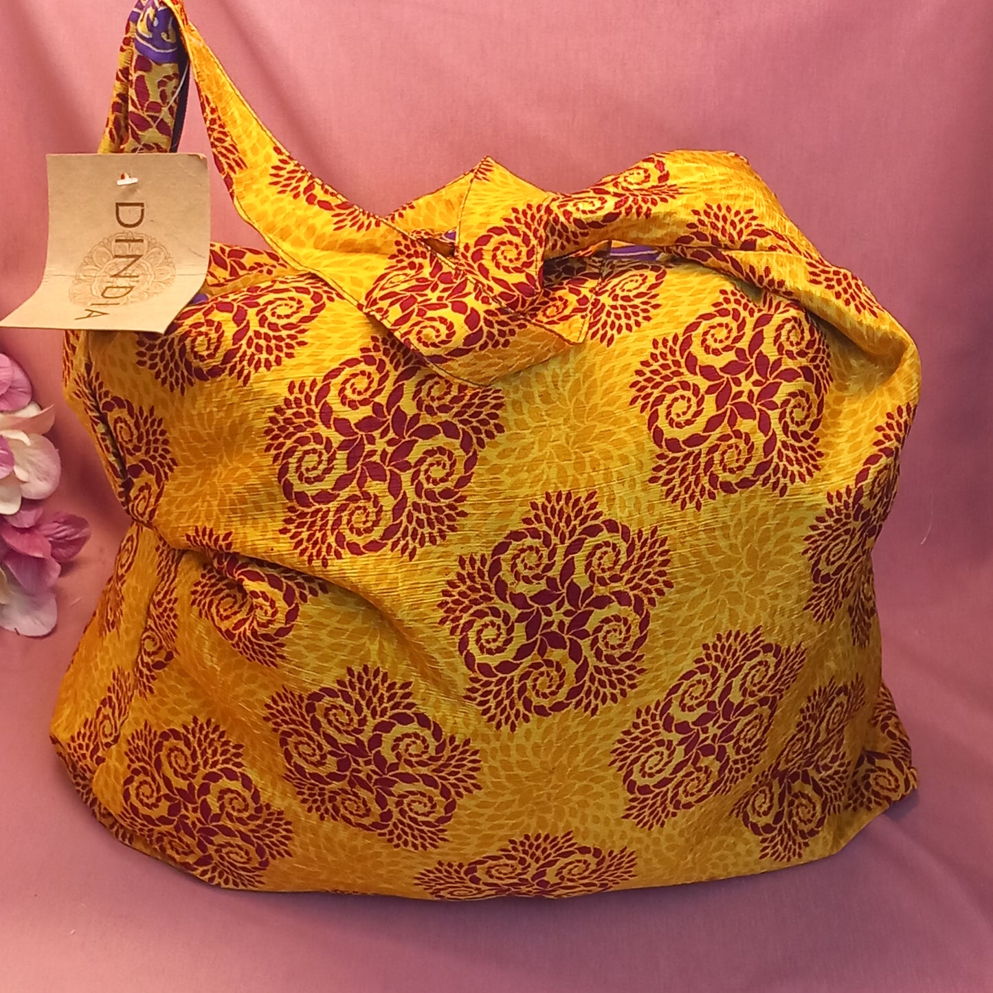 Bolso india de escapada, fin de semana,playa,montaña, gimansio...Con cremallera.Envío Gratis.Modelo Mandala