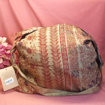 Bolso india de escapada, fin de semana,playa,montaña, gimansio...Con cremallera.Envío Gratis.Modelo Jaspe Rojo.