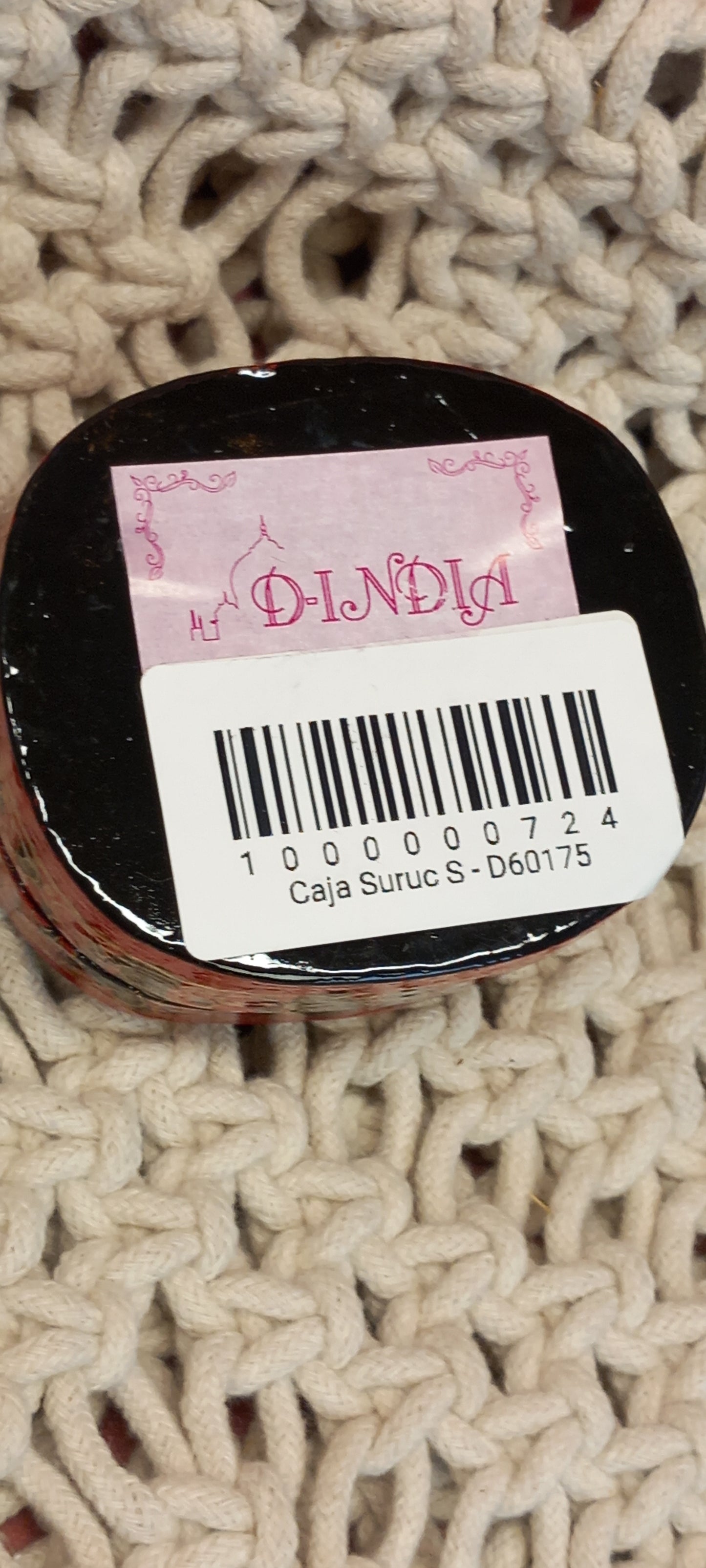 CAJA SURUC S ELABORADA Y PINTADA A MANO,EXCLUSIVIDAD EN ARTESANÍA INDIA.ENVÍO GRATIS.