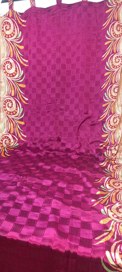 CORTINA MÁGICA PORQUE ES REVERSIBLE PATCHWORK A 2 CARAS YA CONFECCIONADA.ENVÍO GRATIS.