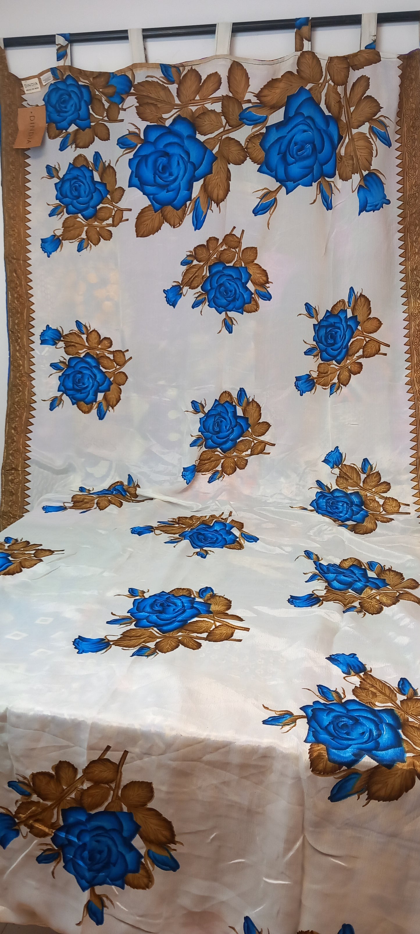 CORTINA MÁGICA PATCHWORK REVERSIBLE CON 2CARAS ARTESANÍA INDIA,ENVÍO GRATIS.