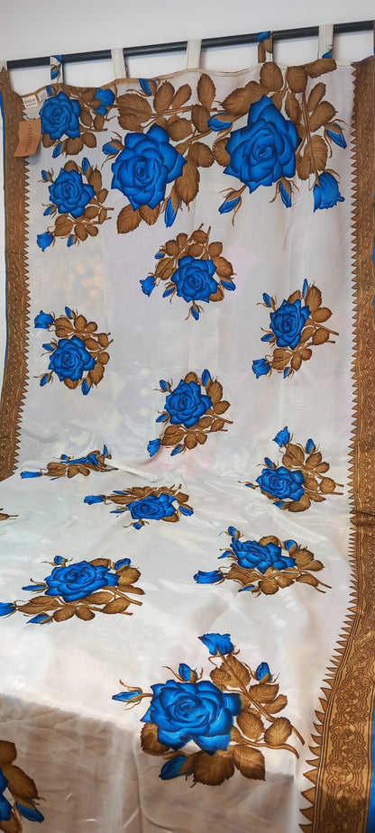 CORTINA MÁGICA PATCHWORK REVERSIBLE CON 2CARAS ARTESANÍA INDIA,ENVÍO GRATIS.