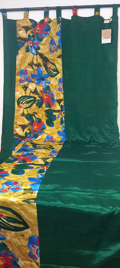 CORTINA CONFECCIONADA TRABILLAS REVERSIBLE PORQUE ES MÁGICA EN PATCHWORK ARTESANÍA CON AMOR DE LA INDIA.ENVÍO GRATIS SIN PEDIDO MÍNIMO