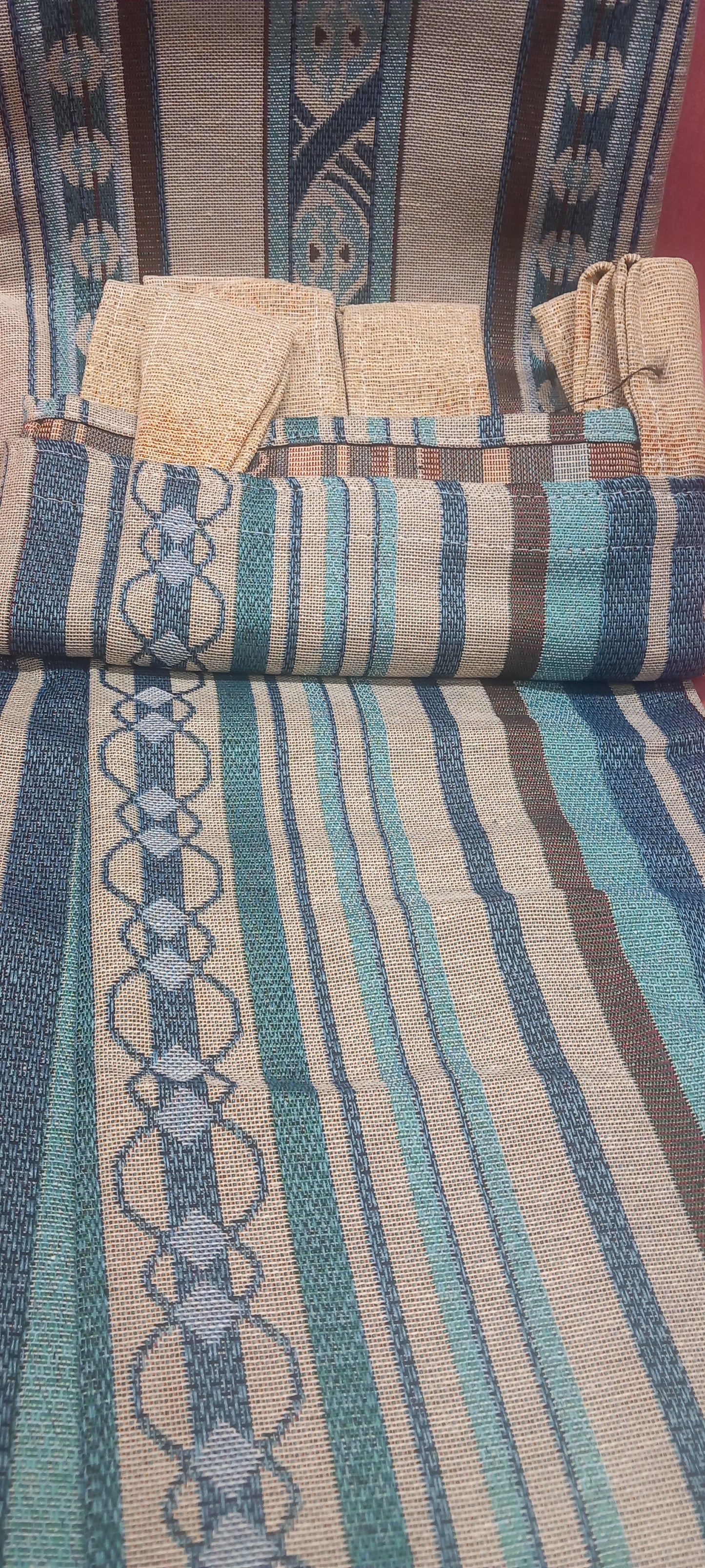 CORTINAS CON AZUL YA CONFECCIONADAS.ENVÍO GRATIS SIN PEDIDO MÍNIMO.