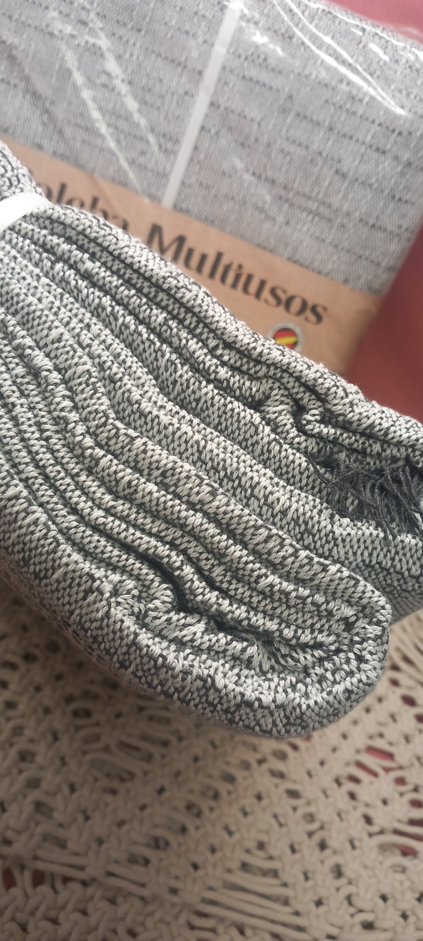 JARAPA MANTA RÚSTICA MULTIUSOS DE ALGODÓN RECICLADO. 80%ALGODÓN,ENVÍO GRATIS SIN PEDIDO MÍNIMO.