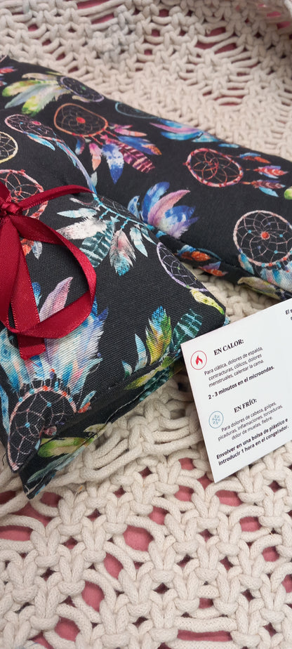 Saco térmico y terapeútico con estampado atrapasueños muy bonito.Precio sin competencia.Envío Gratis.