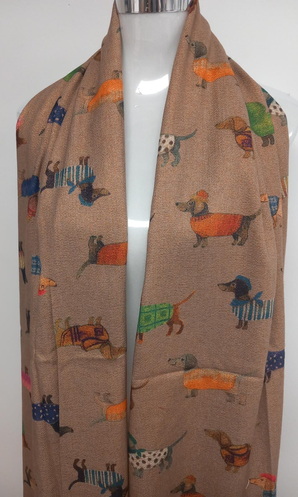 Cute Dogs Reversible Scarf