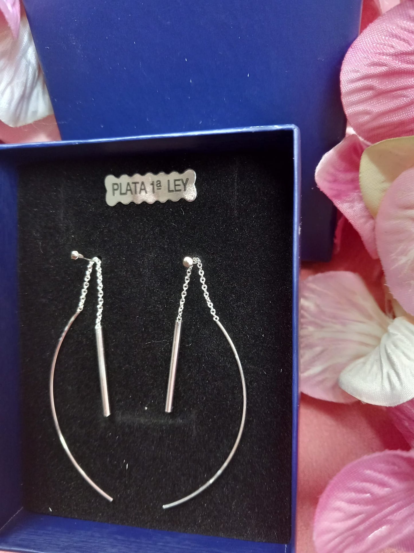 Sterling Silver Earrings. BAR.