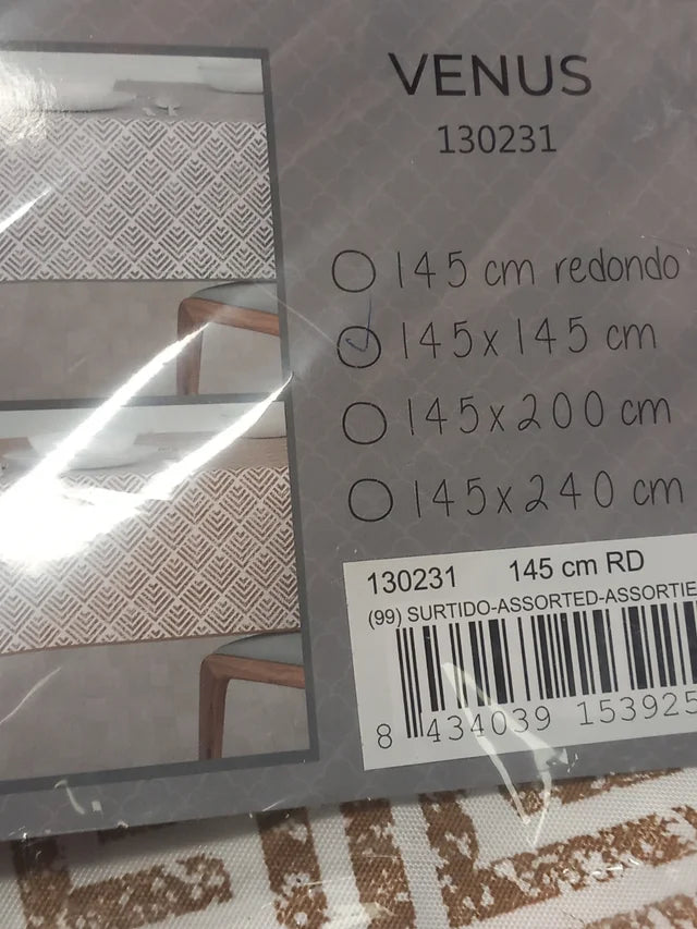 MANTEL ANTIMANCHAS MESA CUADRADA,ENVÍO GRATIS Y PRECIO SIN COMPETENCIA,ÉTNICO Y BEIG NEUTRO.