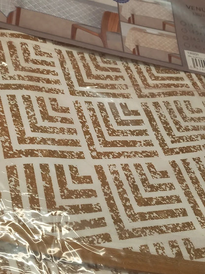 MANTEL ANTIMANCHAS MESA CUADRADA,ENVÍO GRATIS Y PRECIO SIN COMPETENCIA,ÉTNICO Y BEIG NEUTRO.