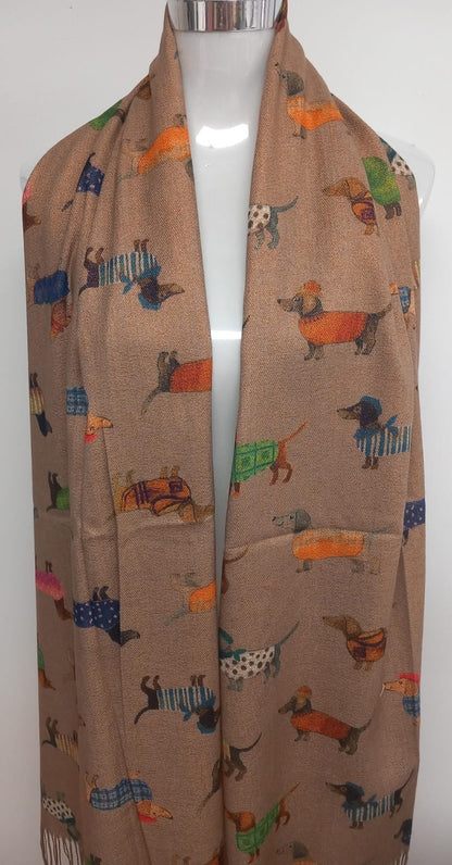 Bufanda Reversible Lindos Perritos