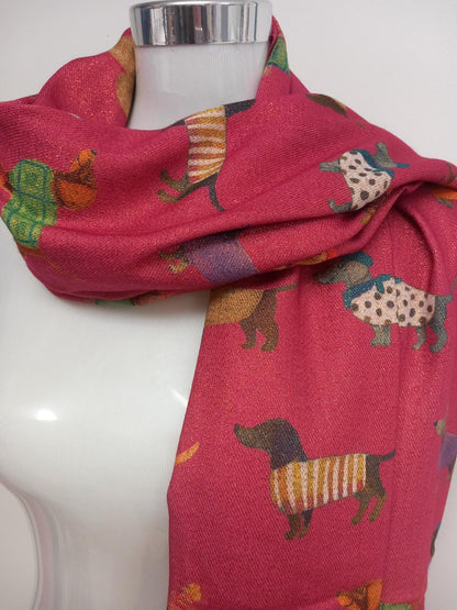 Cute Dogs Reversible Scarf